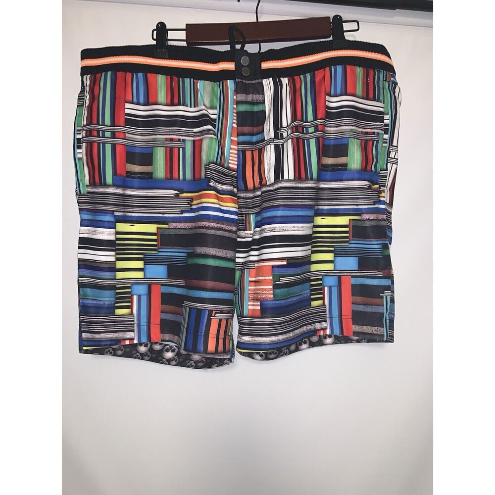 Robert Graham Classic Fit CULLIES Skulls Board Shorts Swim Trunks SIZE 38
